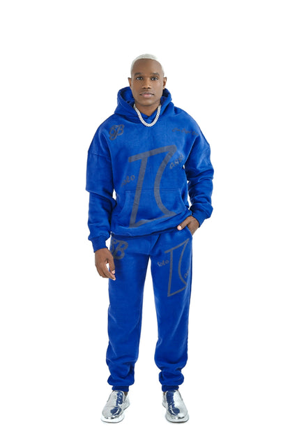 The Blue Magic Luxury Menswear Hoodie Set – A Regal Symbol of Power & Prestige