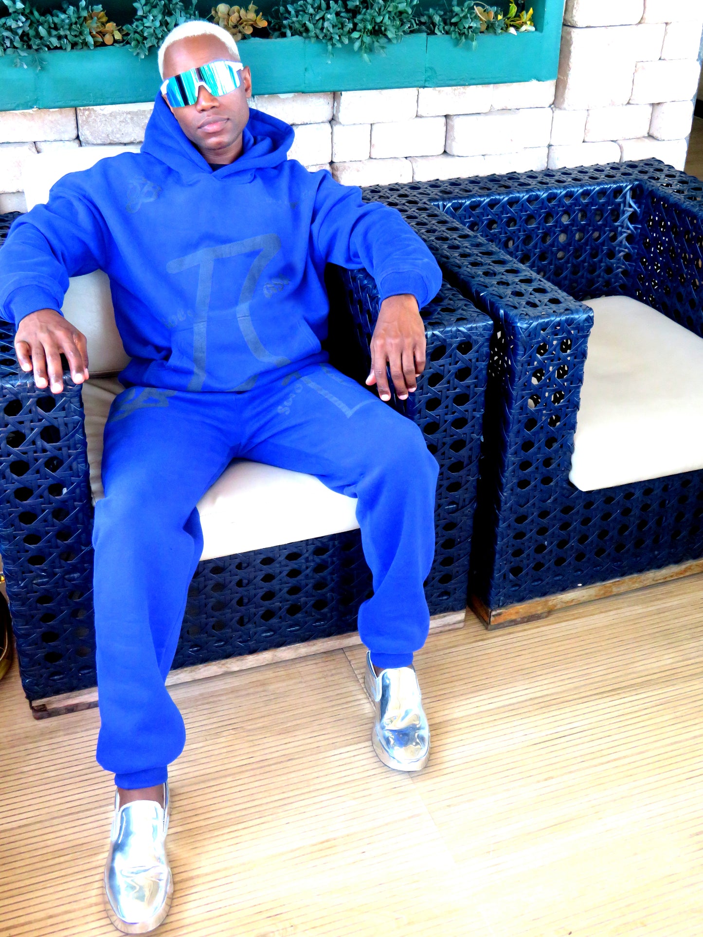 The Blue Magic Luxury Menswear Hoodie Set – A Regal Symbol of Power & Prestige