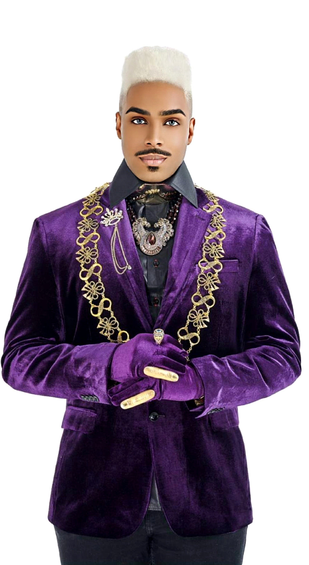 The Purple Velvet Jacket – A Regal Emblem of Prestige