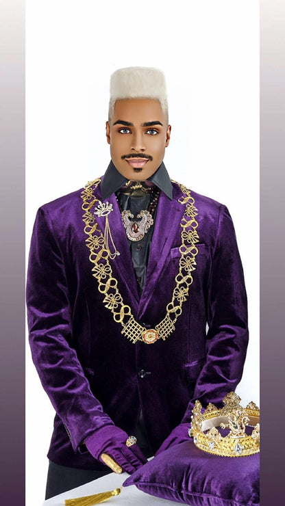 The Purple Velvet Jacket – A Regal Emblem of Prestige