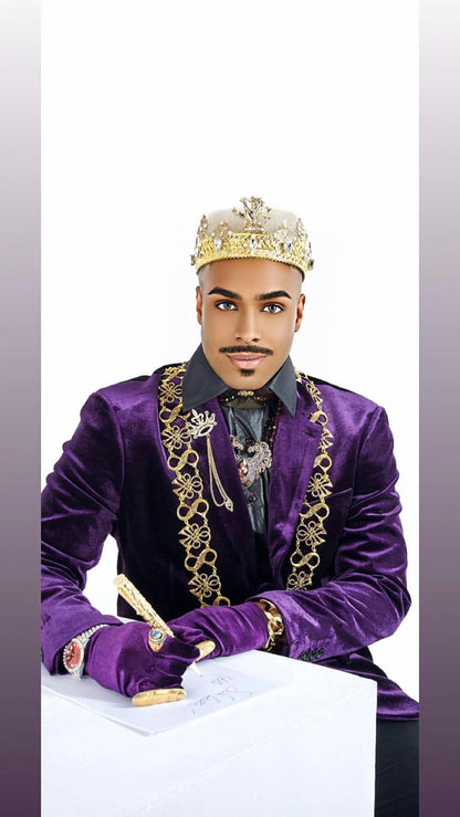 The Purple Velvet Jacket – A Regal Emblem of Prestige