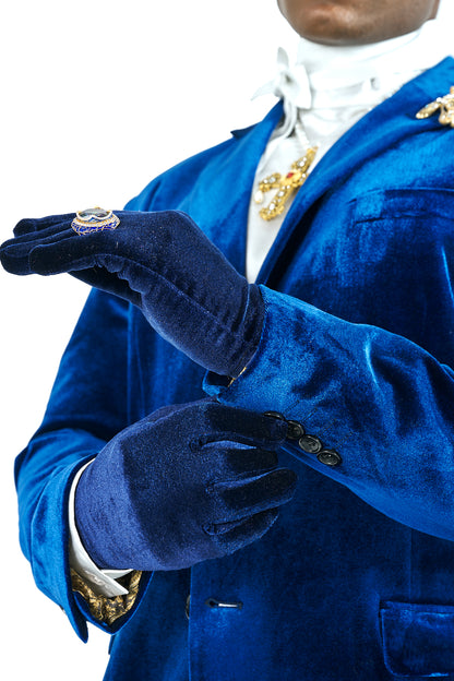 The Blue Velvet Jacket – A Regal Emblem of Prestige