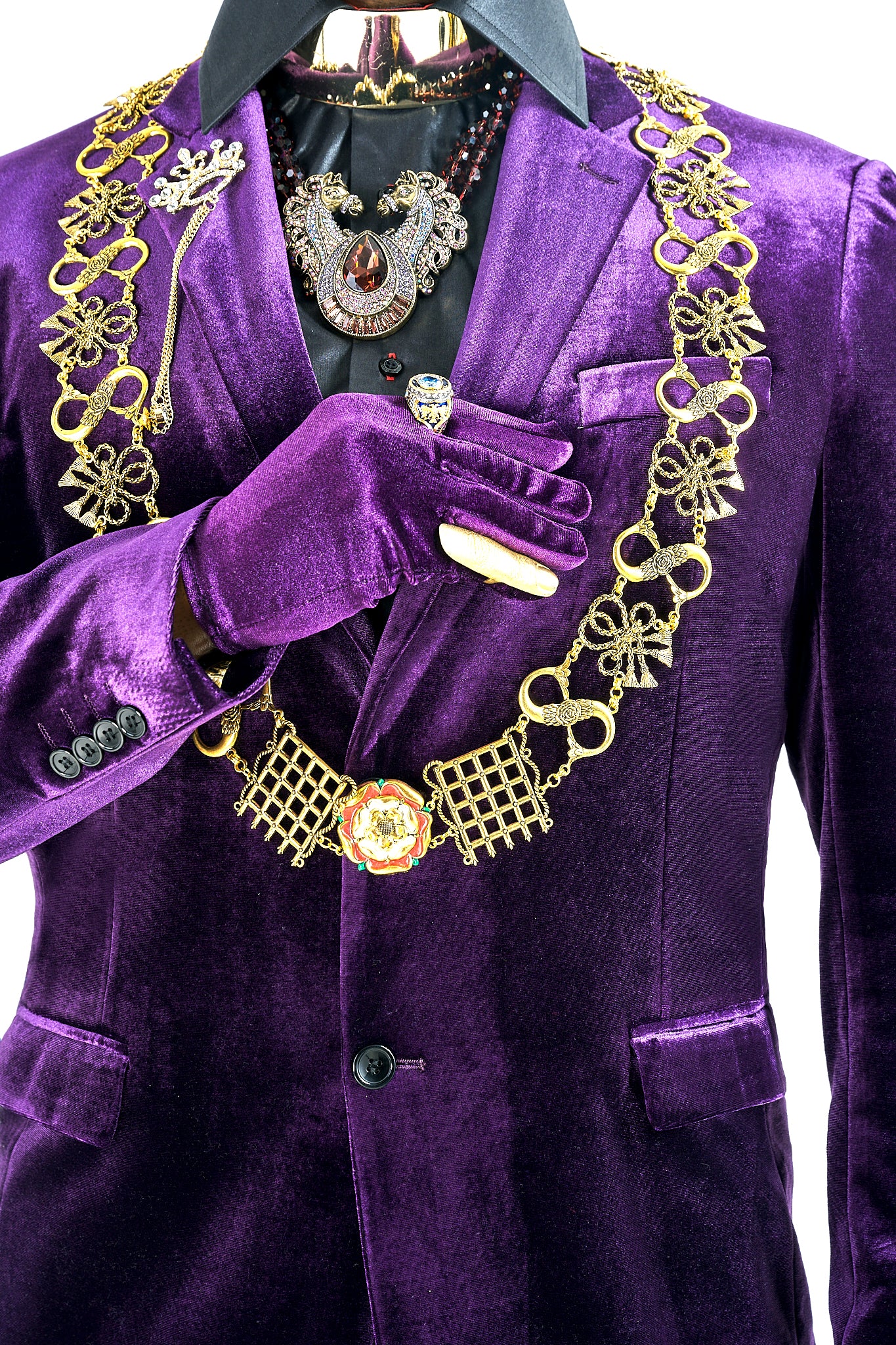 The Purple Velvet Jacket – A Regal Emblem of Prestige