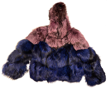 The Majestic Long-Haired Fur Hooded King Coat – A Cloak of Royalty