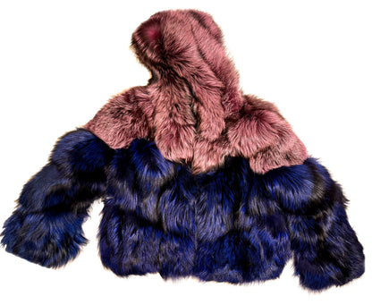 The Majestic Long-Haired Fur Hooded King Coat – A Cloak of Royalty